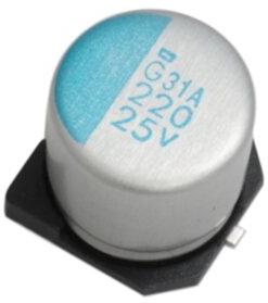 CHEMI-CON-APXG160ARA331MH70G Capacitor Aluminum Polymer Cap Aluminum Polymer 330uF 16VDC 20%( 8 X 6.7mm) SMD 0.022 Ohm 3.3A 15000h 105°C T/R