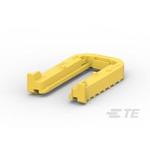 TE Connectivity-1564411-1 Steckverbinderzubehör Connector Accessories Mounting Clips Straight Glass Filled Polybutylene Terephthalate Yellow Automotive Carton