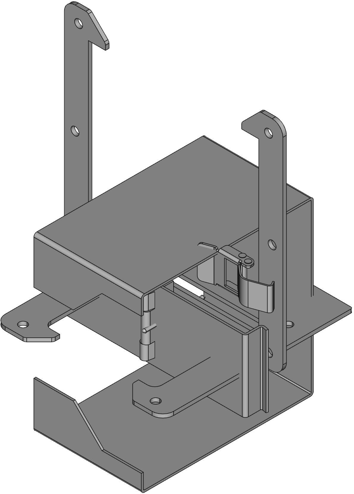 Hammond Manufacturing-1485DRE Condotti fili Wireway Solid Wall Square Screw Steel Gray