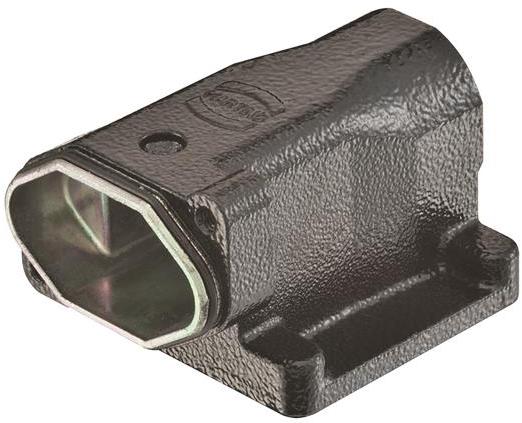 HARTING-19407030953 Schrumpfbalgenadapter Surface Mount Housing 180° 3A Shell Size Powder Zinc Die Cast Screw Lock Han®