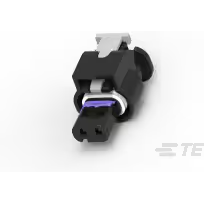 TE Connectivity-1-1718888-1 Gaine de câblage de raccordement discret Conn Housing RCP 2 POS 4mm Crimp ST Cable Mount Black Box