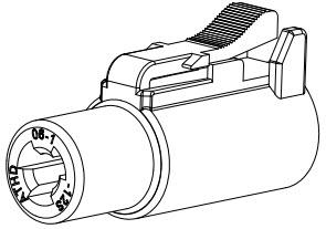Amphenol-ATHD06-1-12S Connector Discrete Wire Housing Conn Housing PL 1 POS Crimp ST Cable Mount Black