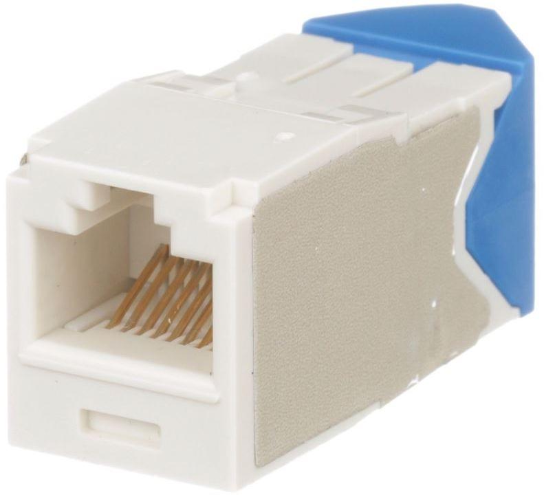Panduit-CJLR6X88TGIW Steckverbinder, Telefon und Telekommunikation Conn Modular Jack F 8 POS IDT ST Cable Mount 8 Terminal 1 Port Cat 6a Individual
