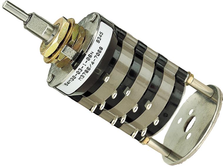 Grayhill-54D30-01-2-AJN Drehschalter Switch Rotary DP6T 6 Flatted Shaft Solder Lug 1A 115VAC 115VDC