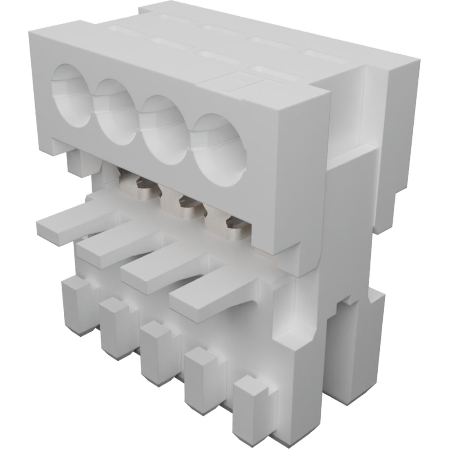 Molex-0930500501 Embases de raccordement et réceptacles PCB Conn IDC Connector F 4 POS 2.5mm IDT RA Cable Mount Tray