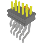 Conn Micro Terminal Strip HDR 10 POS 1mm Solder RA Side Entry SMD T/R