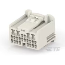 TE Connectivity-1746864-1 Einzeladersteckverbinder, Gehäuse Conn Housing PL 24 POS 2.2mm Crimp ST Cable Mount Natural Bag