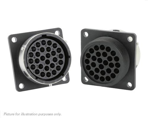 SOURIAU-UTG02028SH Connettore circolare Conn Circular SKT 28 POS Crimp ST Wall Mount 28 Terminal 1 Port Bag