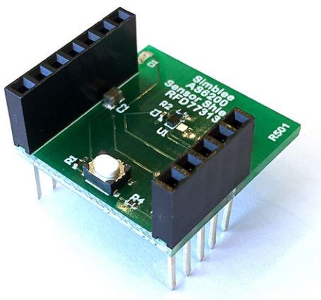 RF Digital Corporation-RFD77313 Placas y kits de desarrollo del sensor AS6200 Temperature and Humidity Sensor Shield Board