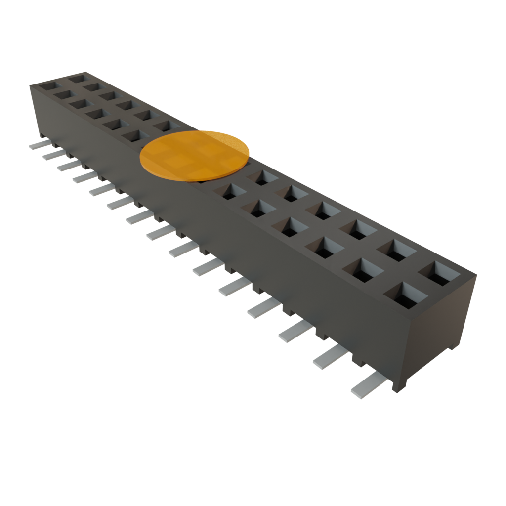 Samtec-SMM-115-02-S-D-K-TR 连接器插头及 PCB 插座 Conn Socket Strip SKT 30 POS 2mm Solder ST Top Entry SMD TIGER EYE™ T/R