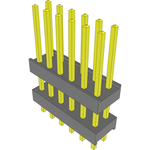 Conn Board Stacker HDR 12 POS 2.54mm Solder ST Top Entry Thru-Hole Bulk