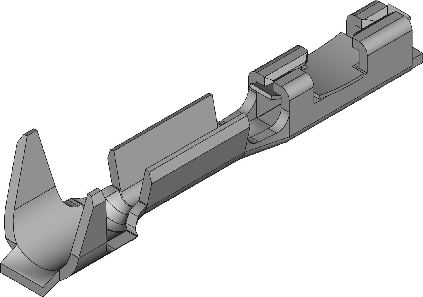 Amphenol Communications Solutions-47439-000LF Contacto del conector PV® Wire-to-Board Connector System, 2.54mm (0.1inch) Centerline Crimp-to-Wire Receptacle
