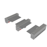 Cable Assembly 0.101m 30AWG 1.27mm 20 to (20/20) POS IDC Connector to 2(IDC Connector) F-F TIGER EYE™ Bulk
