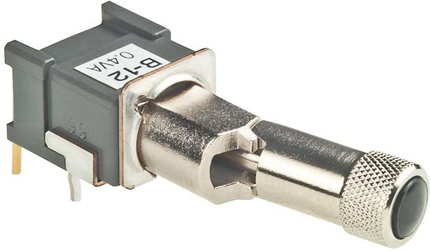 NKK Switches-B12LH Kippschalter Switch Toggle ON None ON SPDT Locking Lever PC Pins 0.1A 28VAC 28VDC 0.4VA PC Mount with Bracket