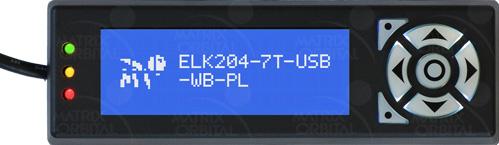 Matrix Orbital-ELK204-7T-USB-WB-PL LCD-Zeichenmodule Liquid Crystal Display with Keypad Input