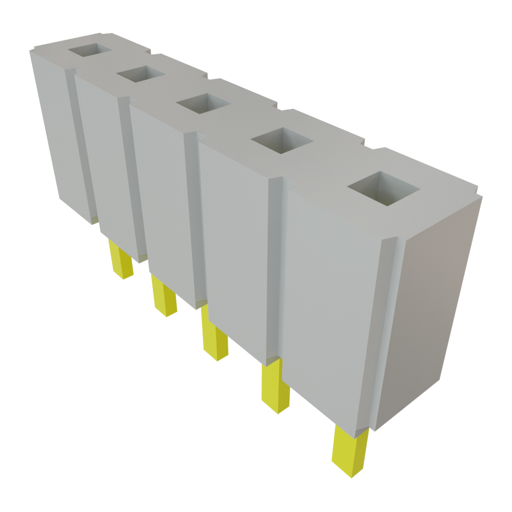 Samtec-SLW-105-01-T-S Steckverbinderleisten und Leiterplattenbuchsen Conn Socket Strip SKT 5 POS 2.54mm Solder ST Top Entry Thru-Hole Bulk