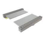 Cable Assembly 0.139m 28AWG 1mm 34 to 34 POS IDC Connector to IDC Connector F-M TIGER EYE™
