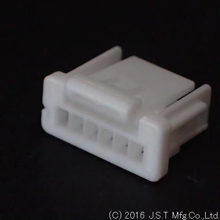 JST Mfg. Co., Ltd.-NSHR-06V-S Connector Discrete Wire Housing Conn Housing RCP 6 POS 1mm Crimp ST Cable Mount Natural Bag