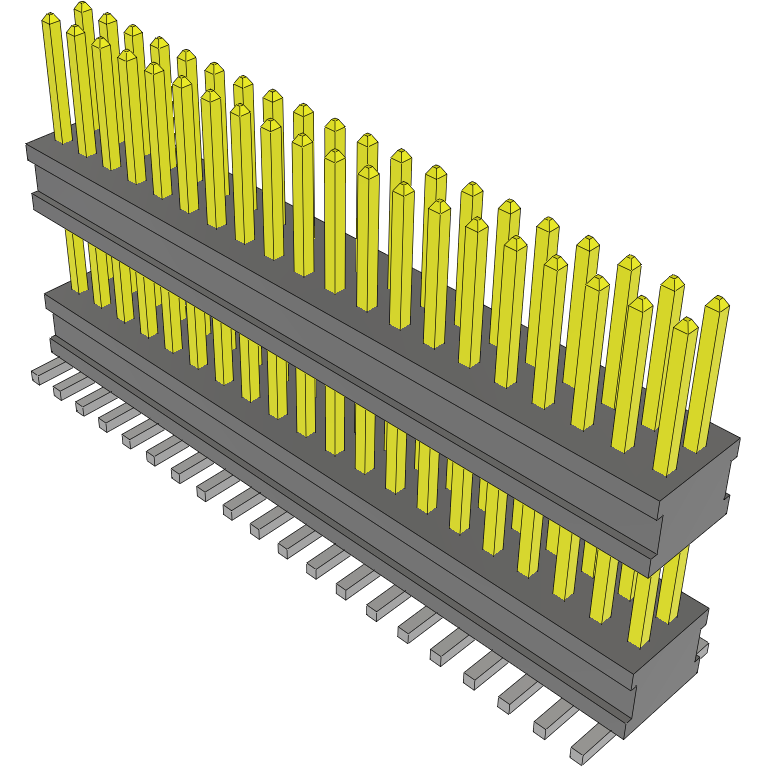 Samtec-FW-20-05-S-D-348-175-A Cabezales del conector y receptáculos PCB Conn Board Stacker HDR 40 POS 1.27mm Solder ST SMD Tube