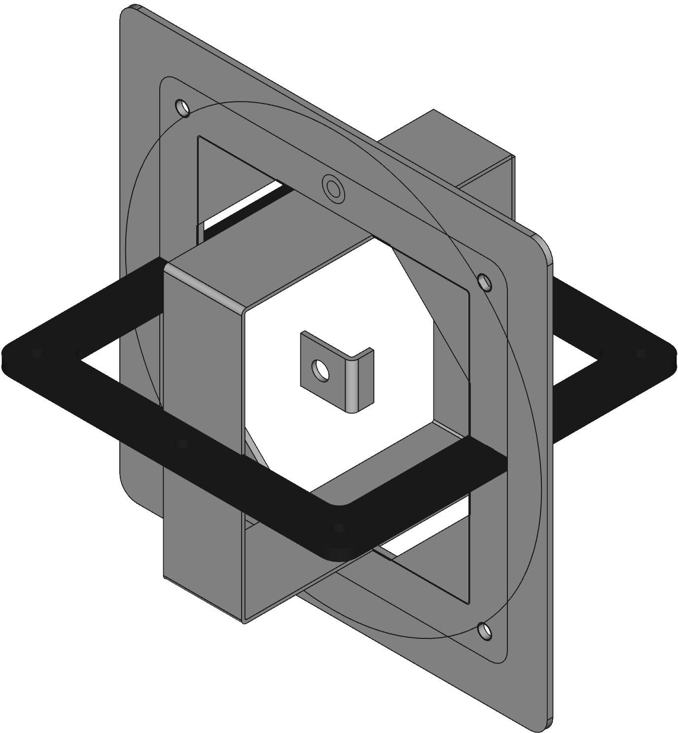 Hammond Manufacturing-1487DV2SS Accesorios del cable Cable Accessories Nipple Rectangular Steel Gray