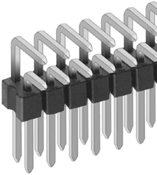 Fischer Elektronik GmbH & Co. KG-SL 19/082/20/G Connector Headers and PCB Receptacles Conn Unshrouded Header HDR 20 POS 2.54mm Solder RA Thru-Hole