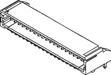 Molex-55454-0670 Piastre connettori e prese PCB Conn Shrouded Header (4 Sides) HDR 6 POS 1.25mm Solder RA Thru-Hole Mini Mi II Tray