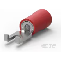 TE Connectivity-2-324608-2 连接器端子 Flanged Spade Tongue Terminal 16-22AWG Copper Red 19.25mm Tin Loose