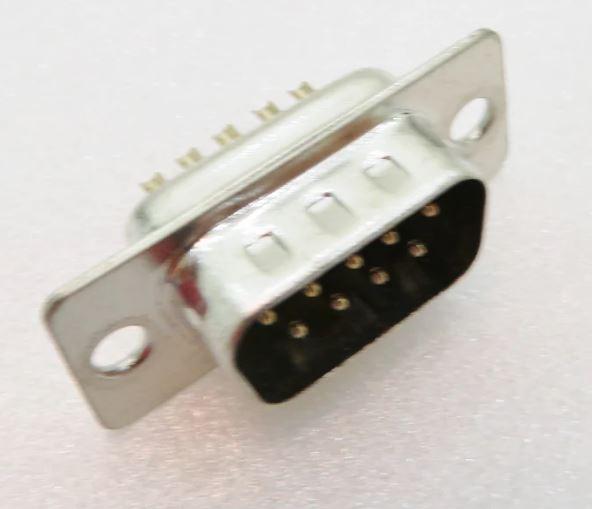 ADAM TECH-DE09-PD-MC Conector D-subminiatura Conn D-Sub PIN 9 POS 1.38mm Solder Cup ST Panel Mount 9 Terminal 1 Port