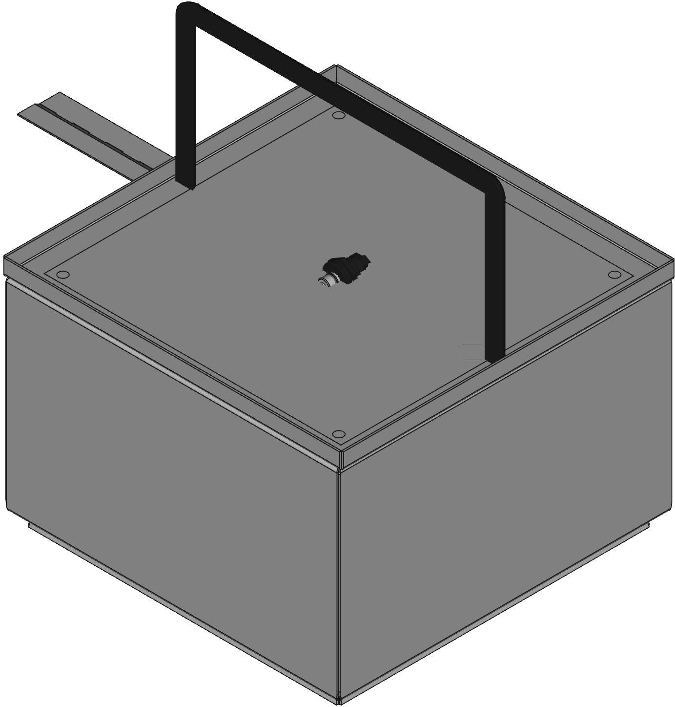 Hammond Manufacturing-EJ10106 Scatole, contenitori e rack Gray Steel Bracket Mount Type 4 Junction Box