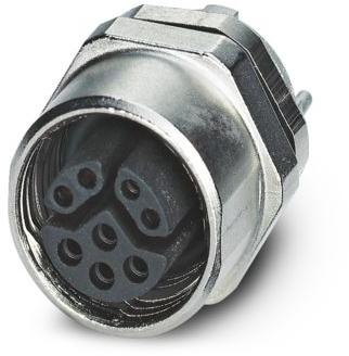 PHOENIX CONTACT-1456666 Connector Circular Conn M12 Circular SKT 8 POS Solder ST Thru-Hole 8 Terminal 1 Port