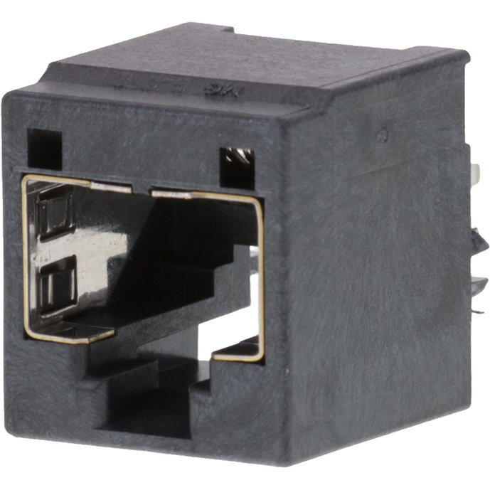 Molex-855075002 Connettore telefono e telecomunicazione Conn RJ-45 F 8 POS 2.54mm Solder ST Thru-Hole 8 Terminal 1 Port Cat 5 Tray