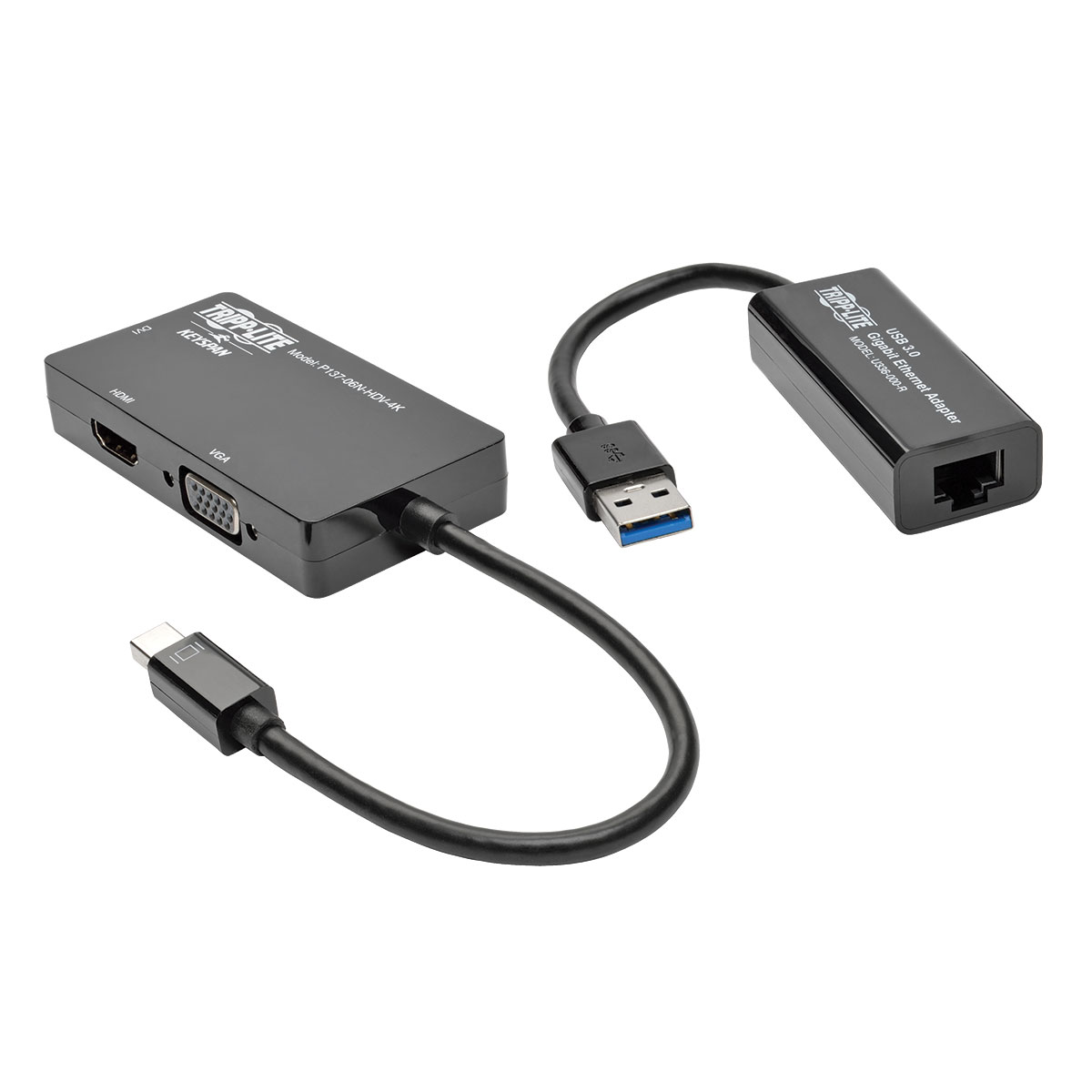 Eaton-P137-GHDV-V2-K Audio/Video Kabelsortiment Cable Assembly Video 0.2m Mini Display Port/USB 3.0 Type A to HD15/HDMI/RJ-45 (2)F/M-(2)M