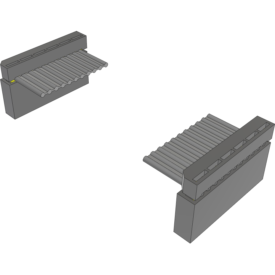 Samtec-IDSS-06-D-05.00-T Flachband Kabelbaugruppen Cable Assembly 0.127m 28AWG 2.54mm 6 to 6 POS IDC Connector to IDC Connector F-F Bulk