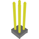 Conn Unshrouded Header HDR 4 POS 2mm Solder ST Top Entry Thru-Hole Bulk