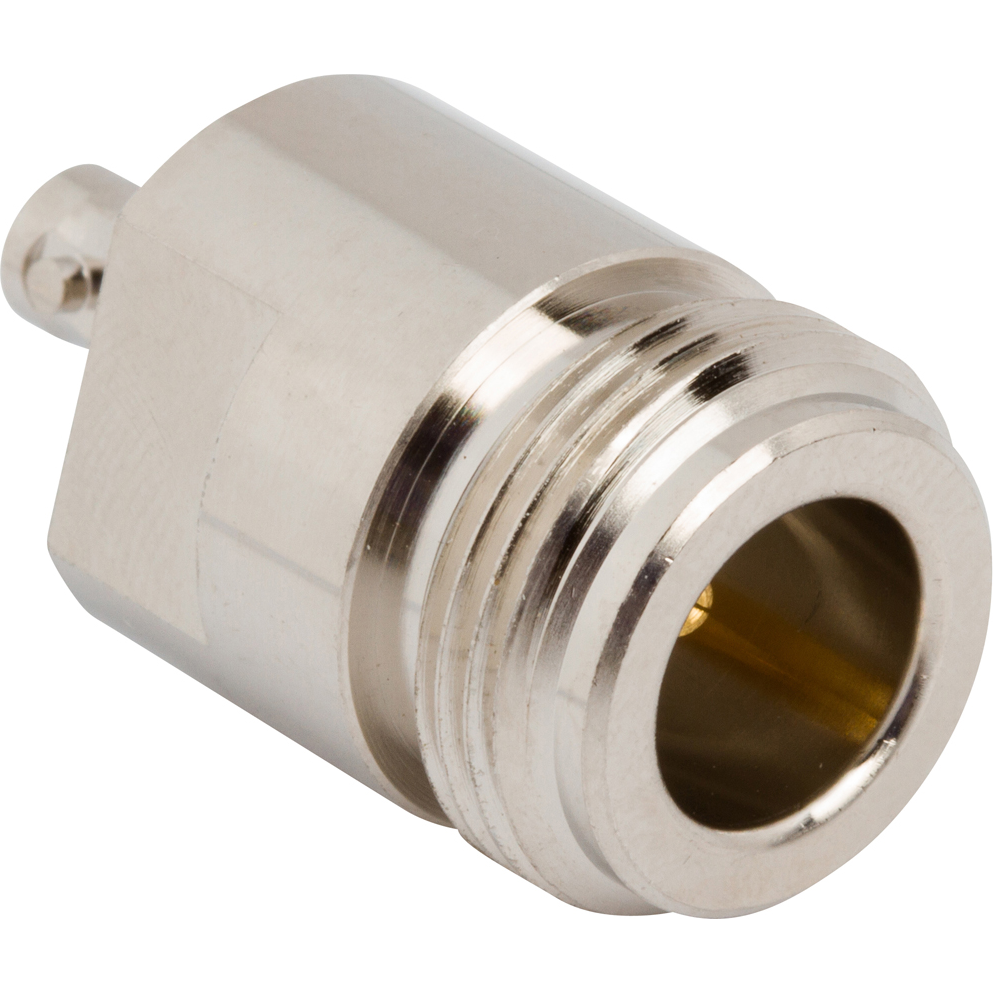 Amphenol RF-AD-NJHDBNCJ-1 RF-Steckverbinder Conn Type N-HD-BNC Adapter 0Hz to 12GHz 75Ohm ST RCP/RCP Gold