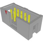 Conn Shrouded Header (4 Sides) HDR 10 POS 2.54mm Solder RA Side Entry Thru-Hole Tube