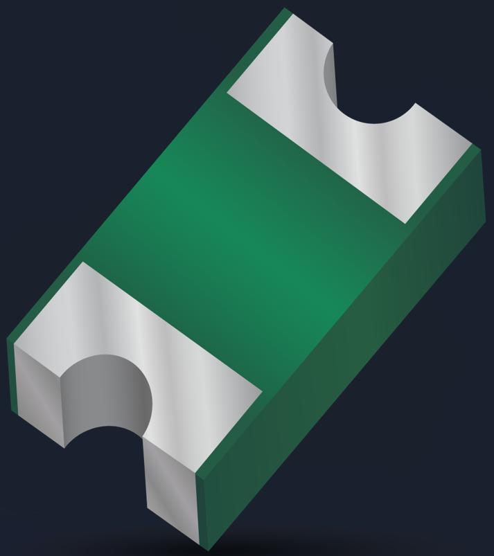 KYOCERA AVX Components Corporation-ML03511R0AAT2A Kondensator, keramisch, mehrschichtig Cap Ceramic 1pF 50V C0G 0.05pF Pad Flat With Concave 0603 125°C Low ESR T/R