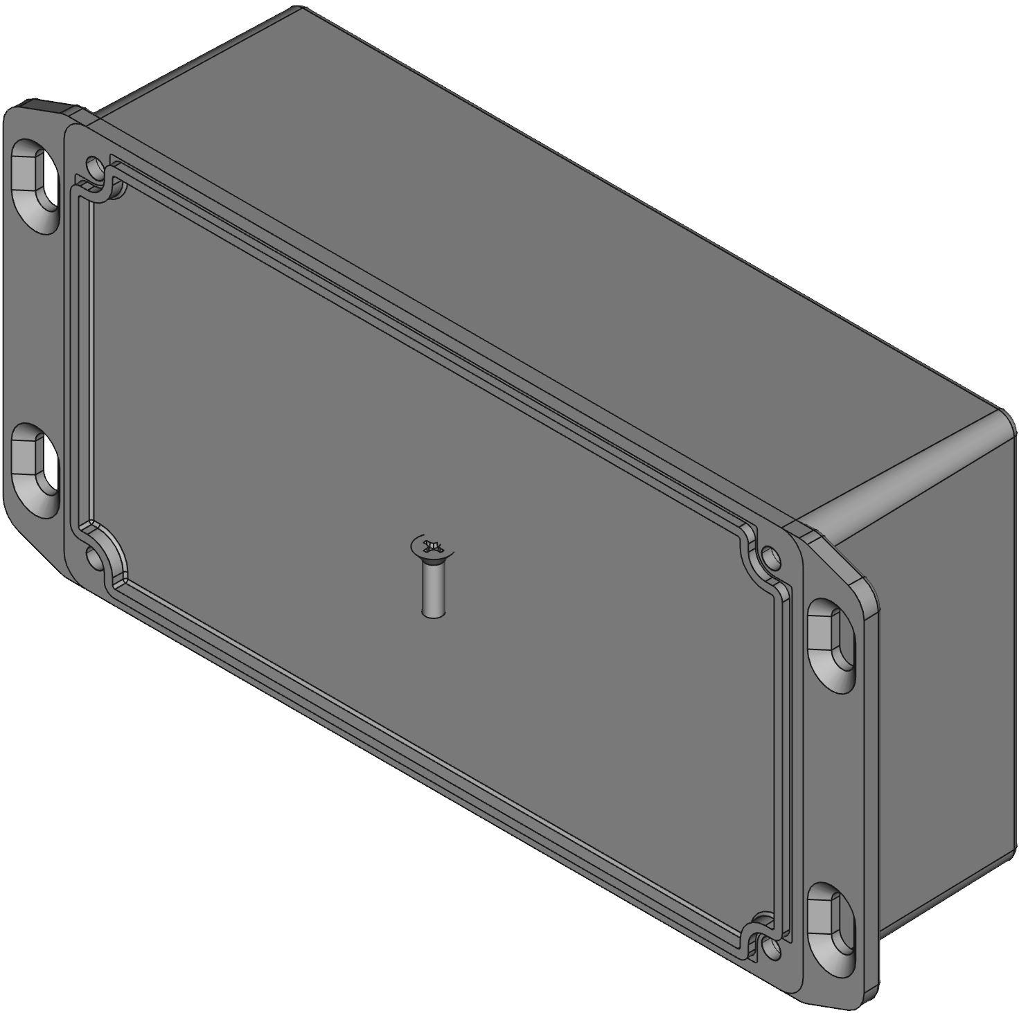 Hammond Manufacturing-1590WPFL  Natural Die Cast Aluminum Flange Mount Watertight Enclosure