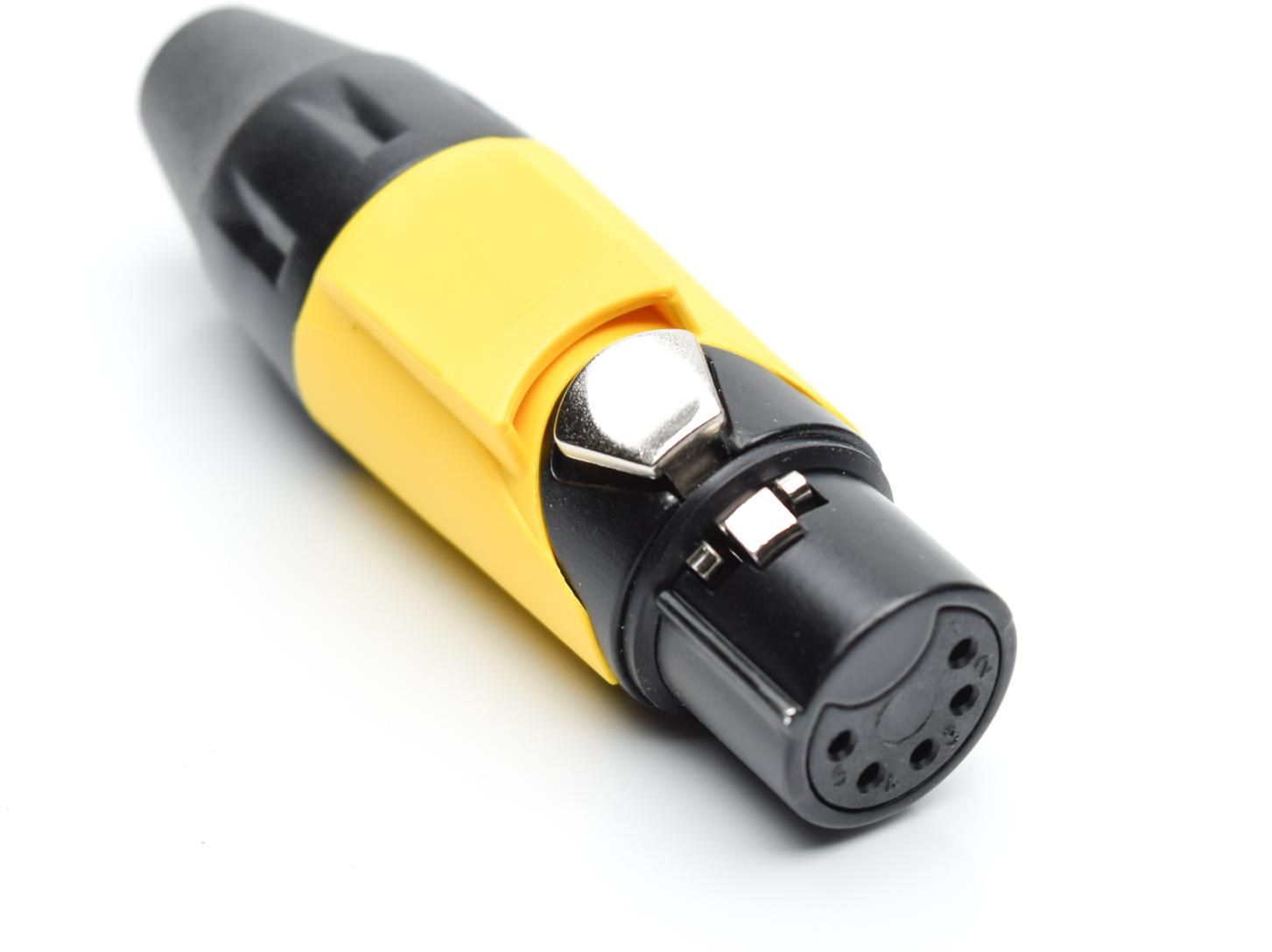 Amphenol-AX5FB4M-AU Connettore audio e video Conn XLR Connector F 5 POS Solder Cup ST Cable Mount 5 Terminal 1 Port Box