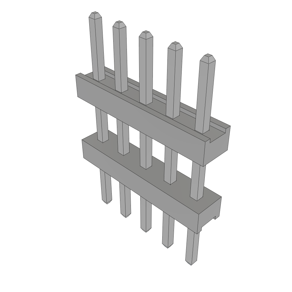 Samtec-TW-05-04-T-S-245-160 Steckverbinderleisten und Leiterplattenbuchsen Conn Board Stacker HDR 5 POS 2mm Solder ST Top Entry Thru-Hole Bulk