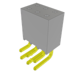Conn Socket Strip SKT 6 POS 2.54mm Solder RA Side Entry Thru-Hole Bulk