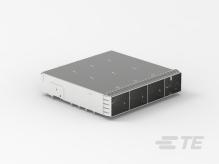 TE Connectivity-2297550-1 连接器配件 Connector Accessories Cage Right Angle Stainless Steel Box/Tray