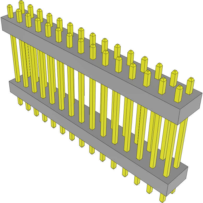 Samtec-TW-15-06-S-D-500-100 连接器插头及 PCB 插座 Conn Board Stacker HDR 30 POS 2mm Solder ST Top Entry Thru-Hole Bulk