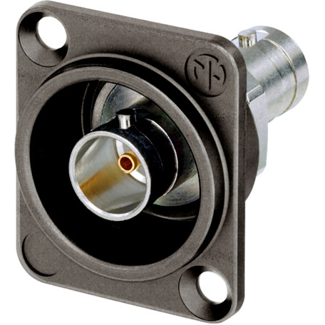 Neutrik Group-NBB75DFGX Connector RF Conn BNC 75Ohm ST Panel Mount F Gold