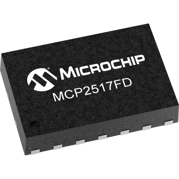 Microchip Technology-MCP2517FDT-H/JHA Contrôleur de zone de réseau CAN 8Mbps Standby 14-Pin VDFN EP T/R