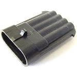 Delphi-12147282 Einzeladersteckverbinder, Gehäuse Conn Housing M 4 POS Crimp ST Cable Mount Black