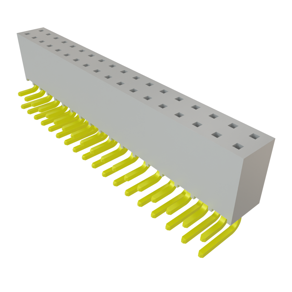 Samtec-SSQ-118-02-G-D-RA Steckverbinderleisten und Leiterplattenbuchsen Conn Socket Strip SKT 36 POS 2.54mm Solder RA Side Entry Thru-Hole Bulk