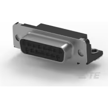 TE Connectivity-745782-4 D-超小型连接器 Conn D-Sub SKT 15 POS 1.37mm Solder RA Thru-Hole 15 Terminal 1 Port Tray