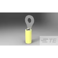 TE Connectivity-2-326875-1 Connector Terminals Ring Tongue Terminal 22-26AWG Copper Yellow 18.8mm Tin T/R