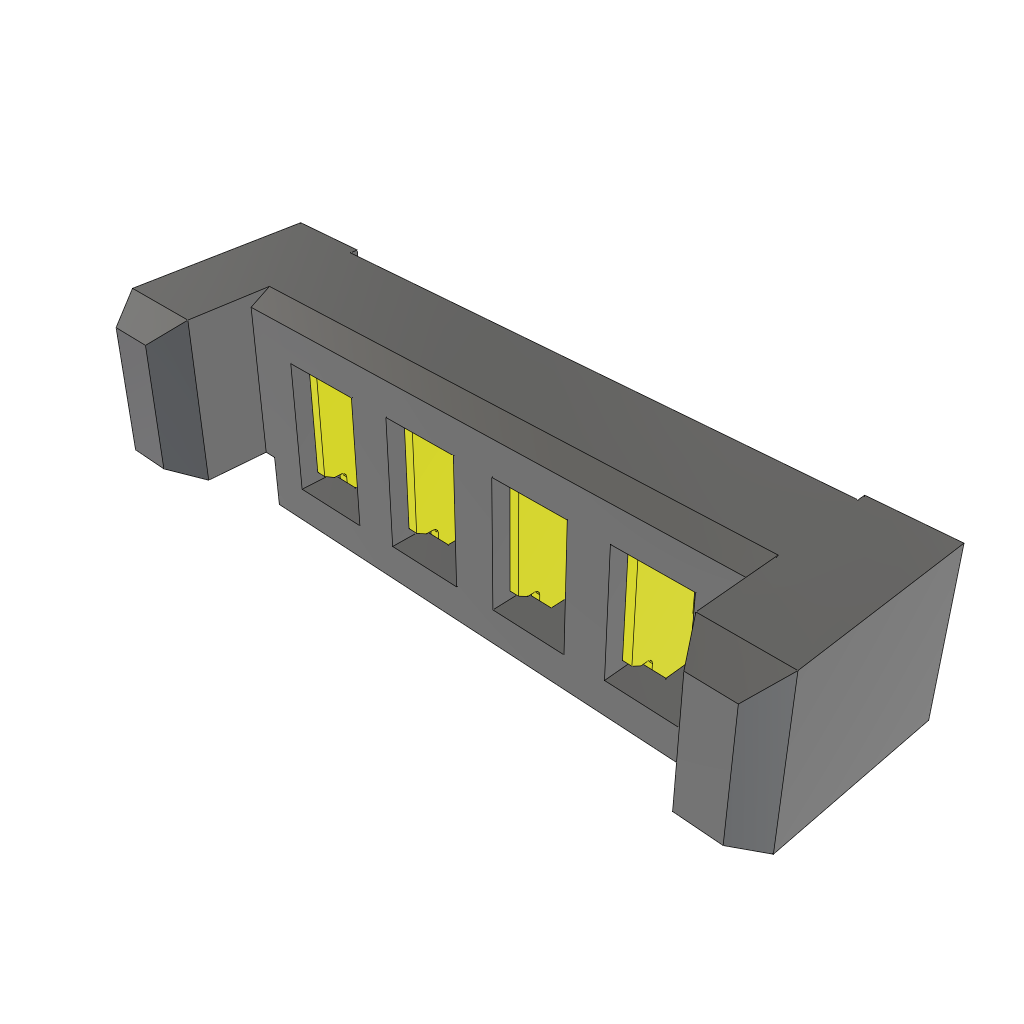 Samtec-UPS-04-04.0-03-L-PV-TR Connector Headers and PCB Receptacles Conn Dual Leaf Power Socket RCP 4Power POS 2mm Press Fit ST Top Entry Thru-Hole T/R